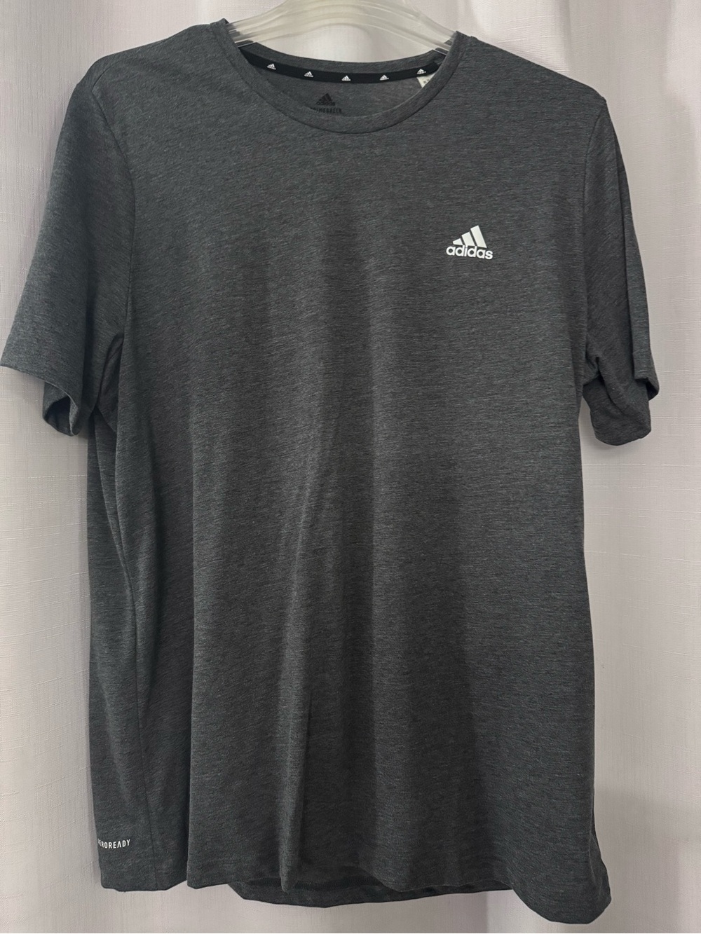 adidas Men’s Dark Gray Short Sleeve Athletic Tee